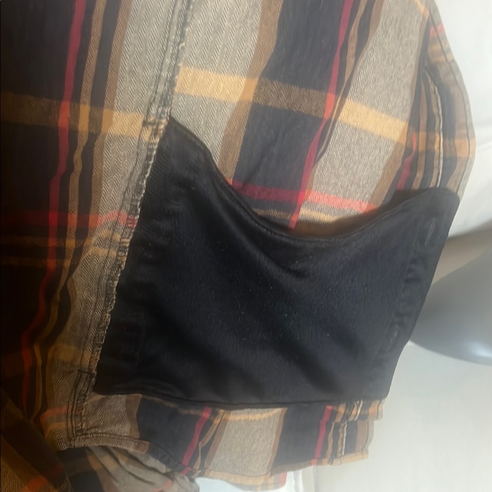 Orvis Men’s Brown Flannel Plaid Shirt Size Medium - Picture 9 of 10